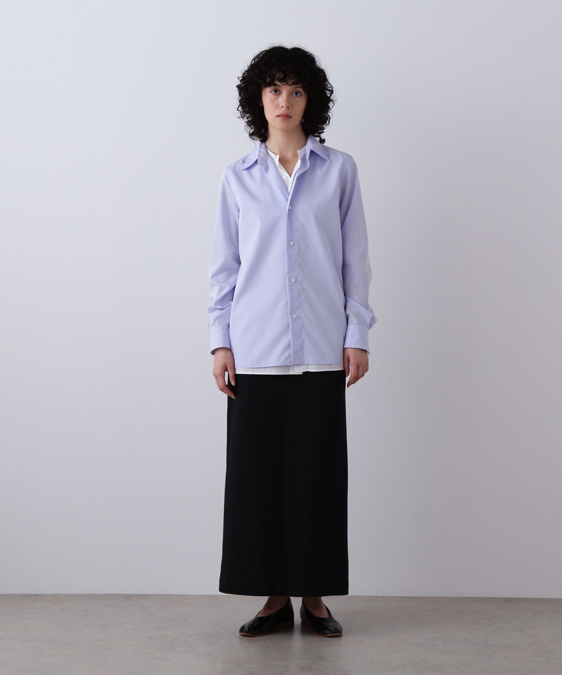 YLEVE 「YLEVE / FINX COTTON CHINO SKIRT」|スカート|ブラック