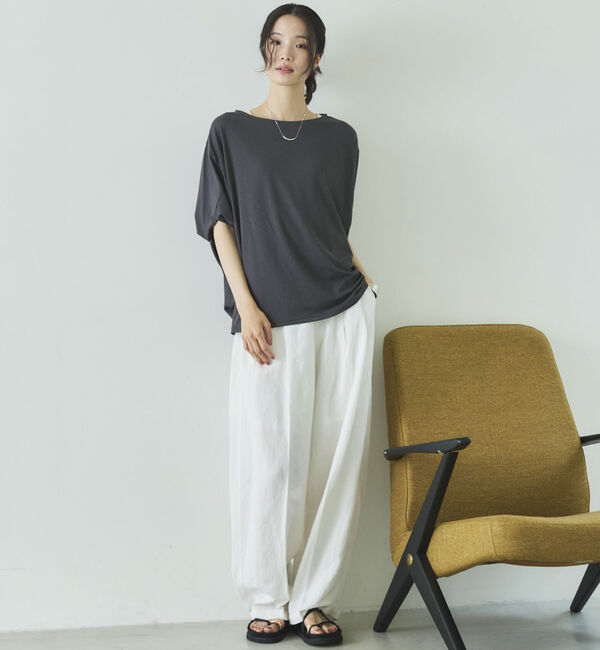 Doux archives「【抗菌防臭・接触冷感・ＵＶ加工】ドルマンＴＯＰＳ」|Tシャツ・カットソー|