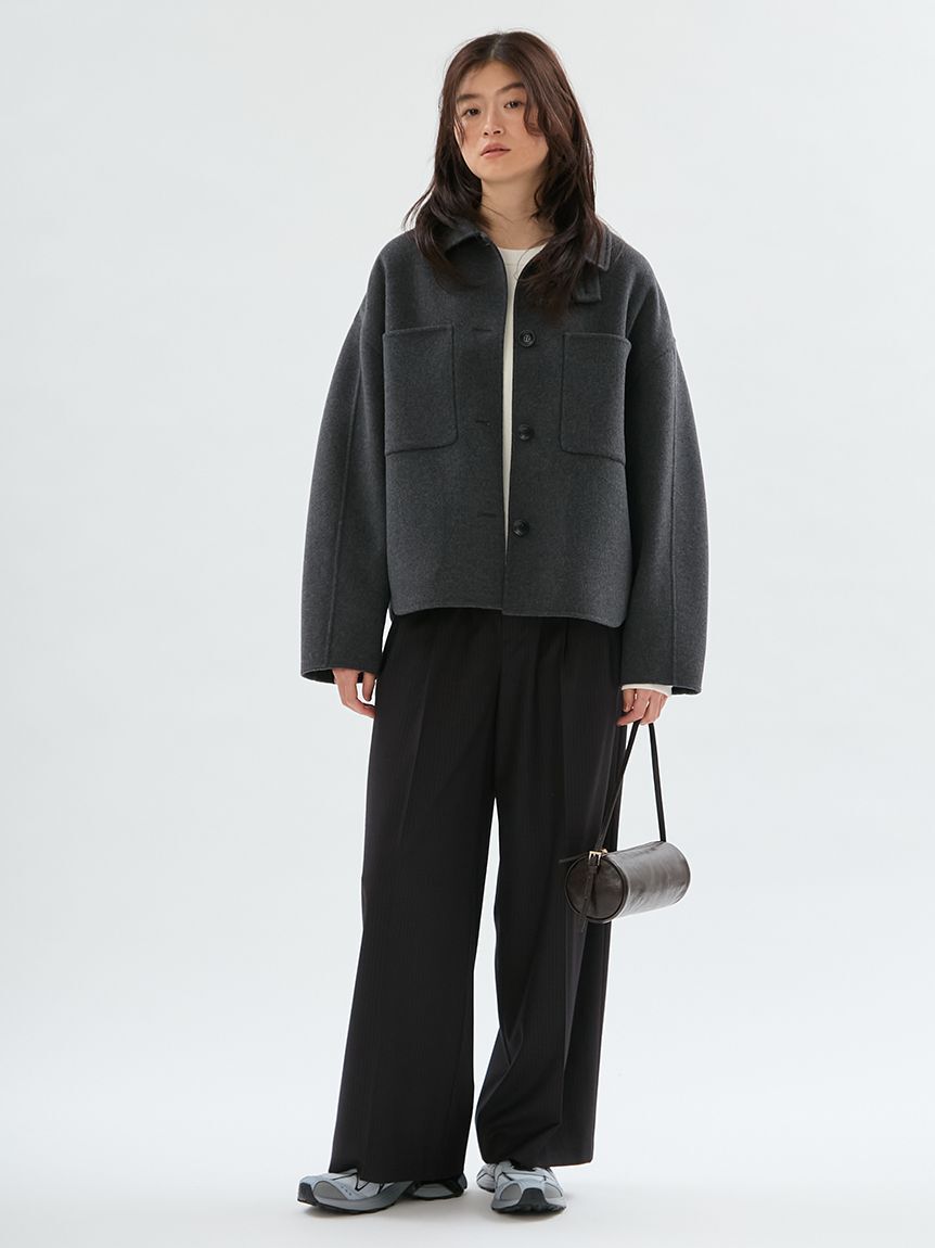emmi atelier「【ONLINE限定カラーあり】emmiロゴスウェットライクニット」|ニット・セーター|