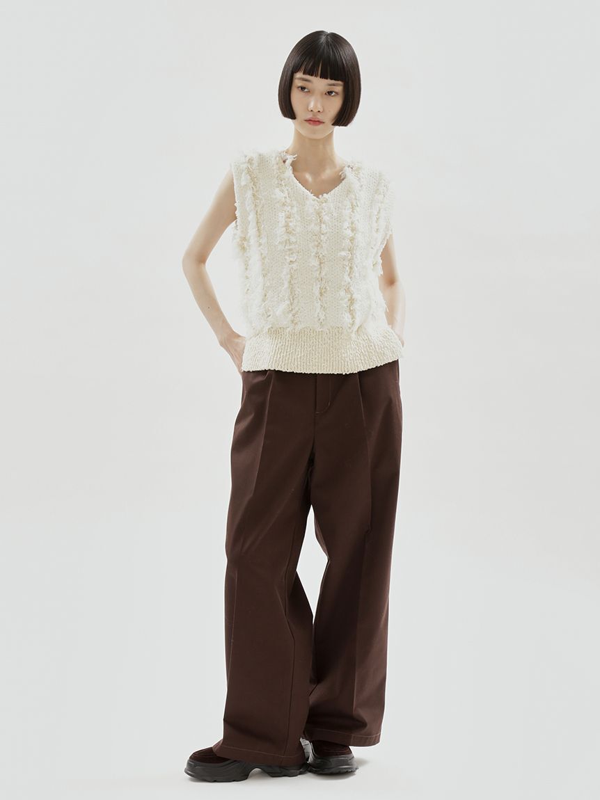 emmi atelier「シャギーニットベスト」|ダウンベスト・ベスト|