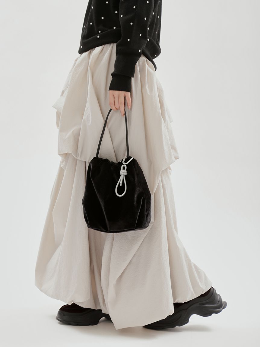 emmi atelier「巾着ミニバッグ」|ハンドバッグ|