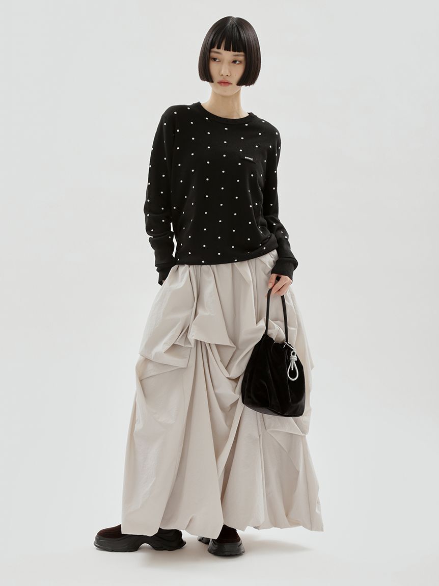emmi atelier「巾着ミニバッグ」|ハンドバッグ|