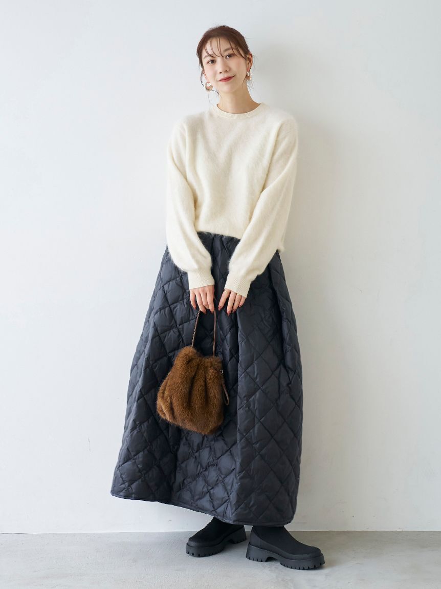 emmi atelier「巾着ミニバッグ」|ハンドバッグ|