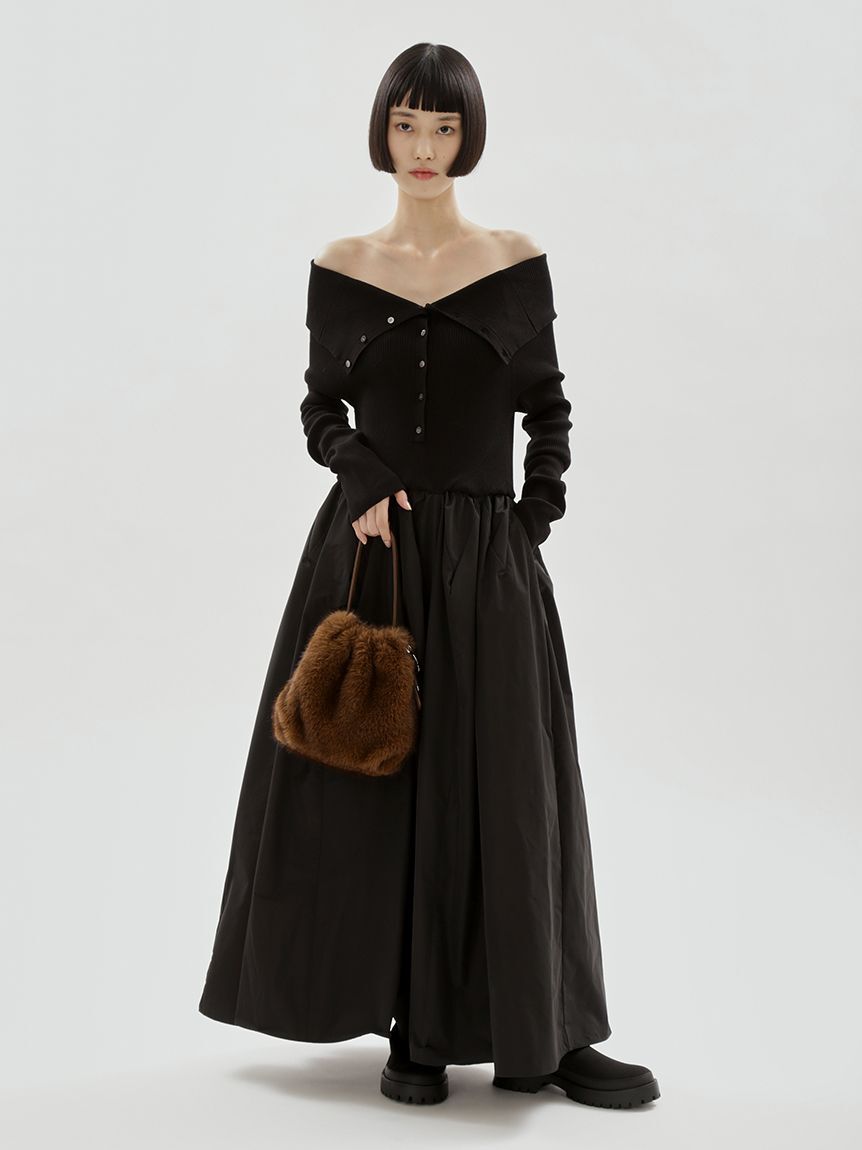 emmi atelier「巾着ミニバッグ」|ハンドバッグ|
