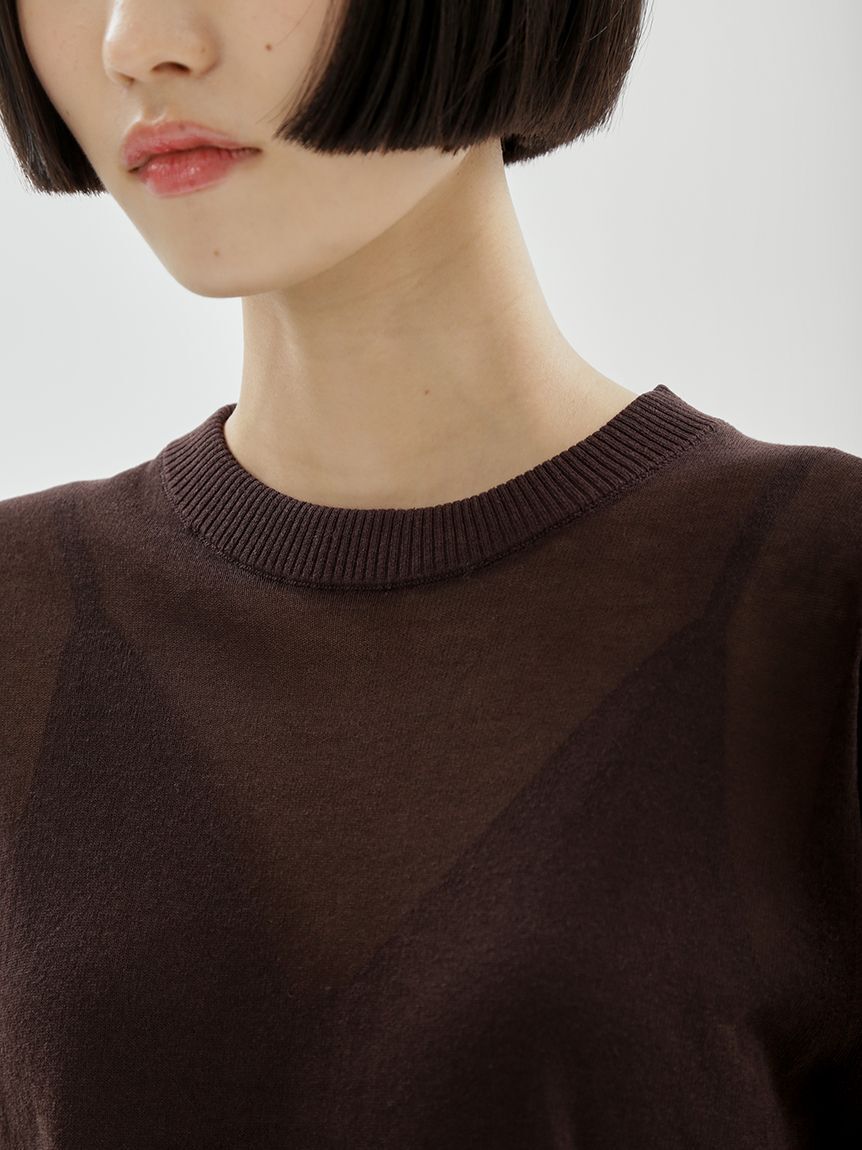 emmi atelier「シアーニットプルオーバー」|ニット・セーター|
