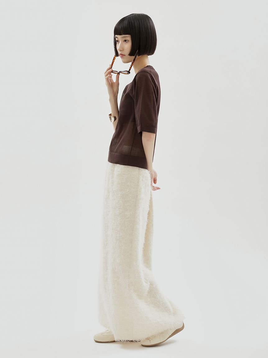 emmi atelier「シアーニットプルオーバー」|ニット・セーター|