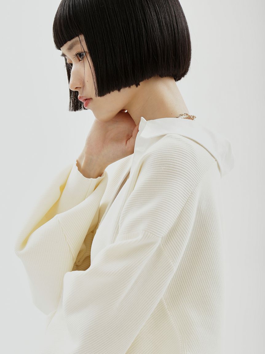 emmi atelier「ラガーニットトップス&times;チュールタックスカートセット」|ワンピース|