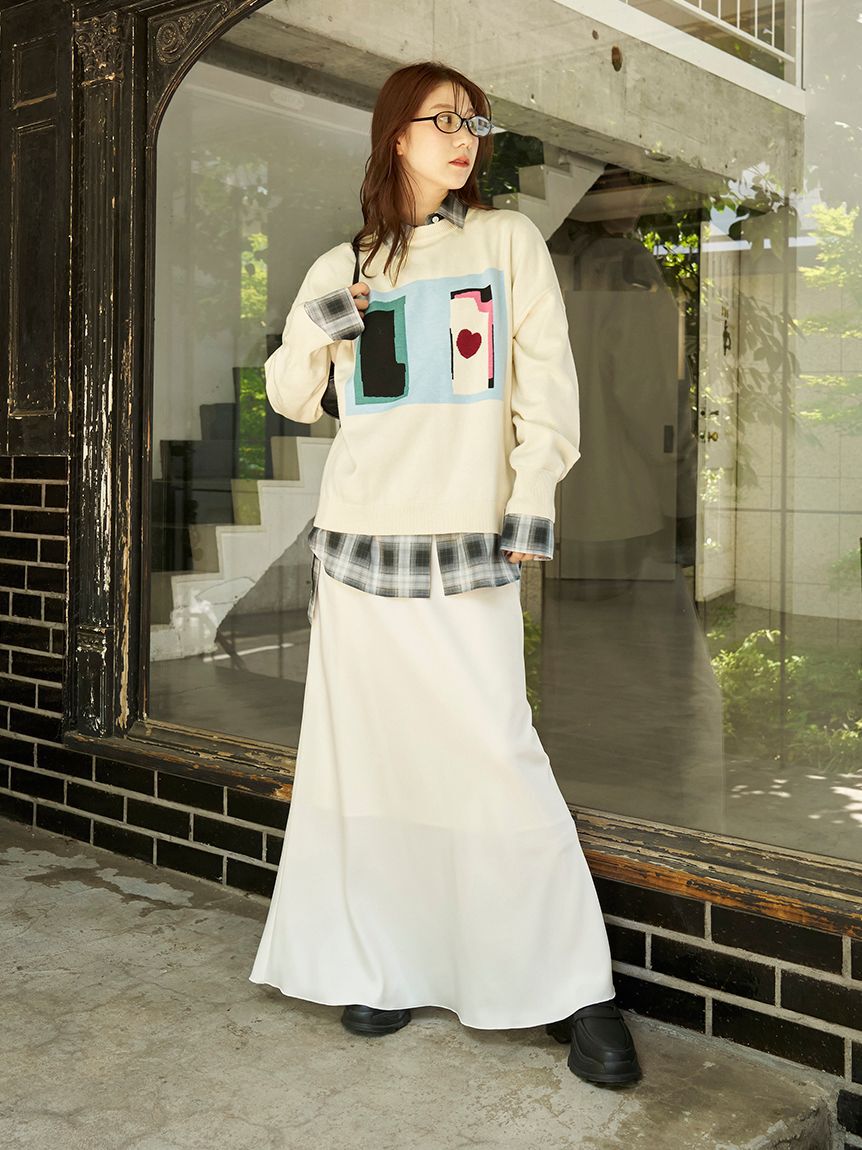 emmi atelier「マルチwayオーバーサイズチェックシャツ【セットアップ対応】」|シャツ・ブラウス|