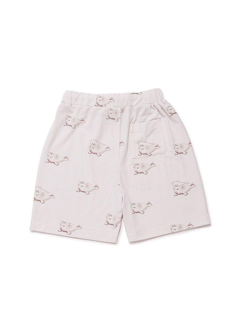 GELATO PIQUE KIDS & BABY「【JUNIOR】【接触冷感】シーアニマル柄ワンポイントTシャツ&ショートパンツセット」|ルームウェア|