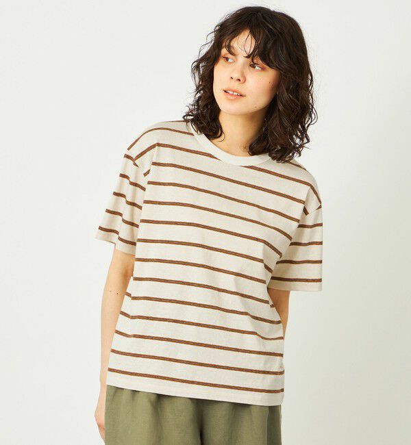 MACKINTOSH PHILOSOPHY「GREY LABEL マルチボーダー半袖Ｔシャツ」|Tシャツ・カットソー|ホワイト