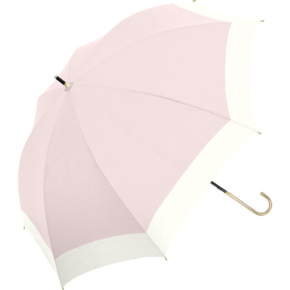 BACKYARD FAMILY「Nakatani 日傘 通販 晴雨兼用傘 長傘 916-064 UV タイニー バイカラー 傘」|傘|ピンク1