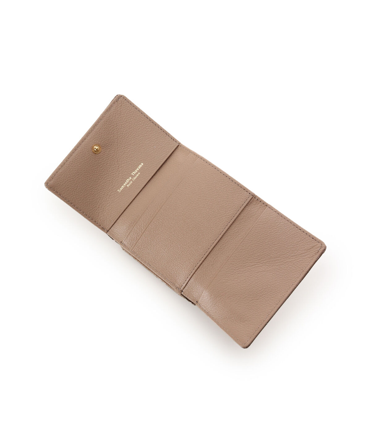 Samantha Thavasa Petit Choice「エナメルキルティング がま口折財布」|財布|