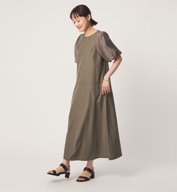 UNITED ARROWS green label relaxing「バルーンスリーブ ドッキング ワンピース」|ワンピース|