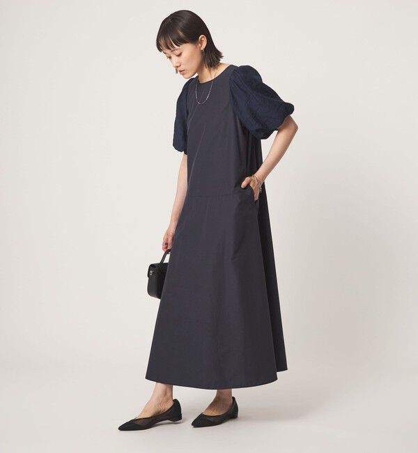 UNITED ARROWS green label relaxing「バルーンスリーブ ドッキング ワンピース」|ワンピース|