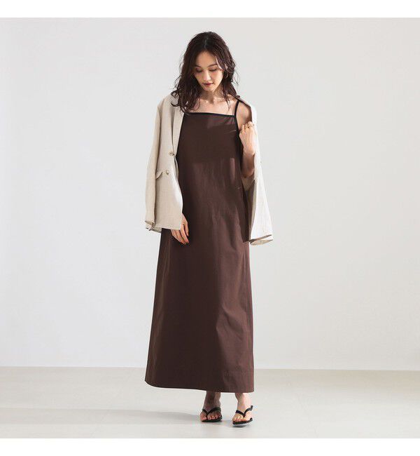 Demi-Luxe BEAMS 「コットン シルク フレア ワンピース」|ワンピース|