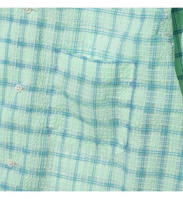 BEAMS PLUS「Open B.D. Nylon Airy Plaid」|シャツ・ブラウス|