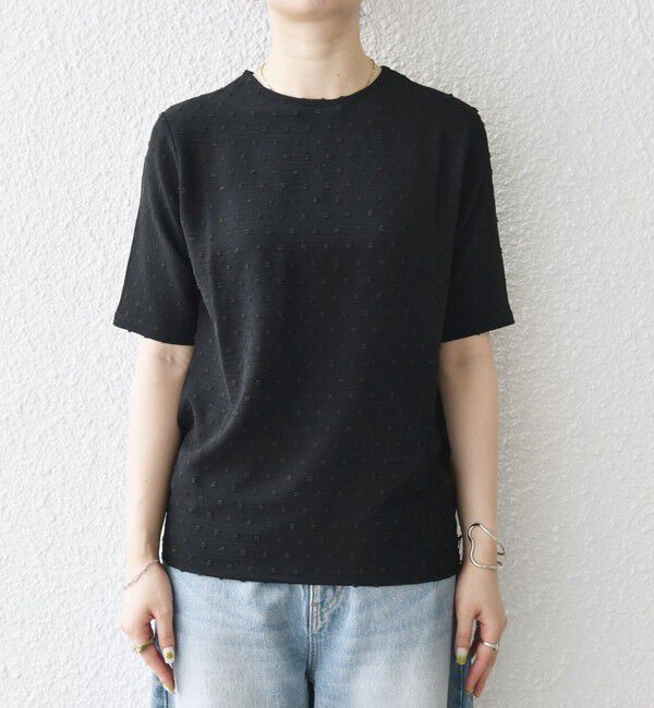 SHIPS any「SHIPS any:〈洗濯機可能〉カットドビー ジャージー クルーネック TEE」|Tシャツ・カットソー|