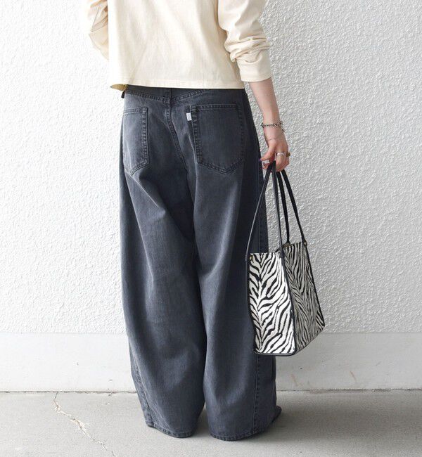 SHIPS any「《予約》SHIPS any:〈洗濯機可能〉バレル デニム パンツ［SHIPS any DENIM］」|デニム|