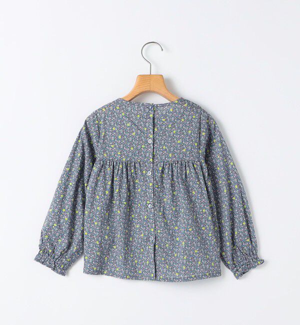 SHIPS KIDS「SHIPS KIDS:100～130cm / リバティ ギャザー ブラウス」|シャツ・ブラウス|