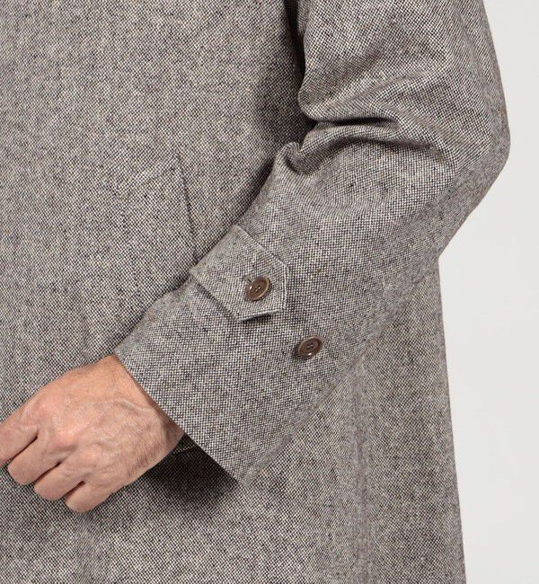 TOMORROWLAND MENS「【別注】De Petrillo  ウールシルクナイロン バルカラーコート」|ステンカラーコート|