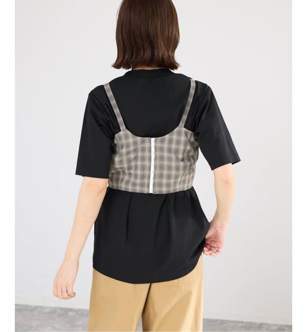 IENA「GGG/ジージージー CN PLEAT T Tシャツ 02-01-1868」|Tシャツ・カットソー|