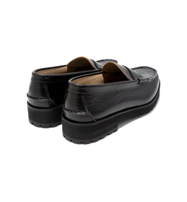 PULP「The Kenford Fineshoes EMBOSSED LOAFERS / BLACK CROCODILE COMBI」|ローファー|