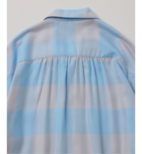 JOURNAL STANDARD「【FOLL / フォル】summer modal check open collar shirt」|シャツ・ブラウス|