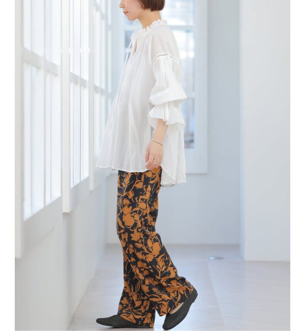 JOURNAL STANDARD relume「《追加》バイカラーリーフプリントパンツ」|その他|
