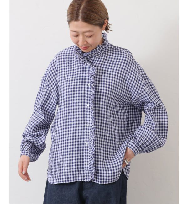 journal standard luxe「Tabbyリネン フリルブラウス」|シャツ・ブラウス|