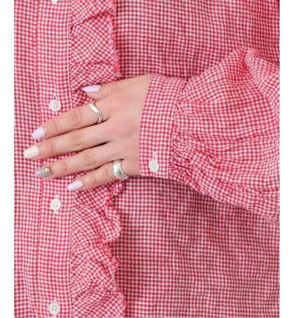 journal standard luxe「《追加》Tabbyリネン フリルブラウス（060）」|シャツ・ブラウス|