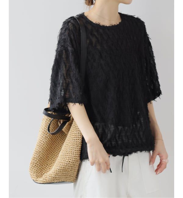 JOURNAL STANDARD relume「シアーカットジャガードTブラウス」|シャツ・ブラウス|