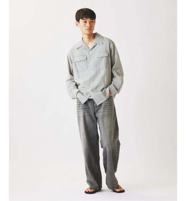 JOURNAL STANDARD relume「ドビー ミニチェック オープンカラーシャツ」|シャツ・ブラウス|