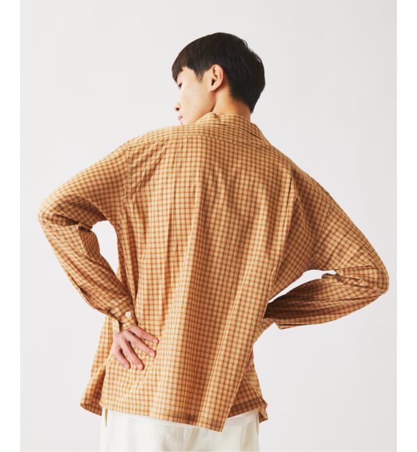 JOURNAL STANDARD relume「ドビー ミニチェック オープンカラーシャツ」|シャツ・ブラウス|