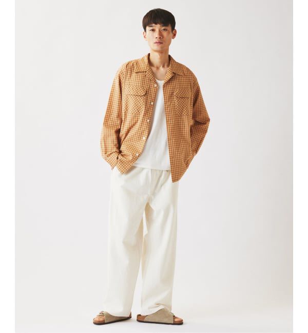 JOURNAL STANDARD relume「ドビー ミニチェック オープンカラーシャツ」|シャツ・ブラウス|