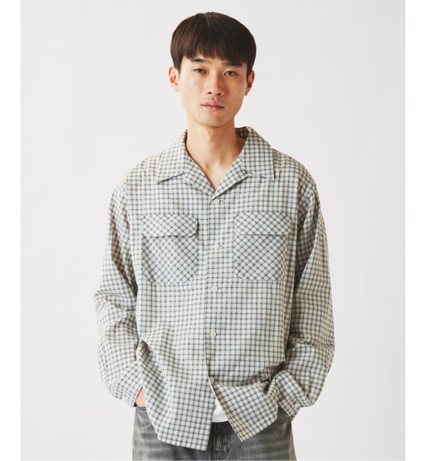 JOURNAL STANDARD relume「ドビー ミニチェック オープンカラーシャツ」|シャツ・ブラウス|