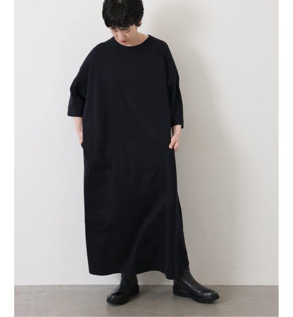 journal standard luxe「《追加》クラシックテンジク スタンダードクルーネックワンピース」|ワンピース|