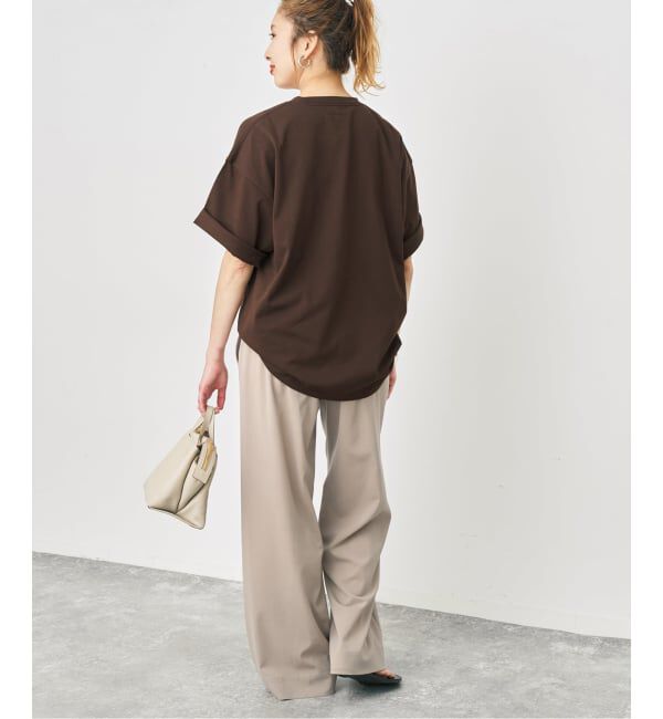 Spick and Span「《新色 / 追加予約》ロゴオーバーTシャツ」|Tシャツ・カットソー|