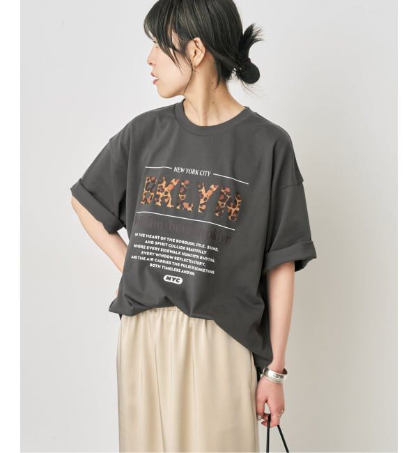Spick and Span「《新色 / 追加予約》ロゴオーバーTシャツ」|Tシャツ・カットソー|