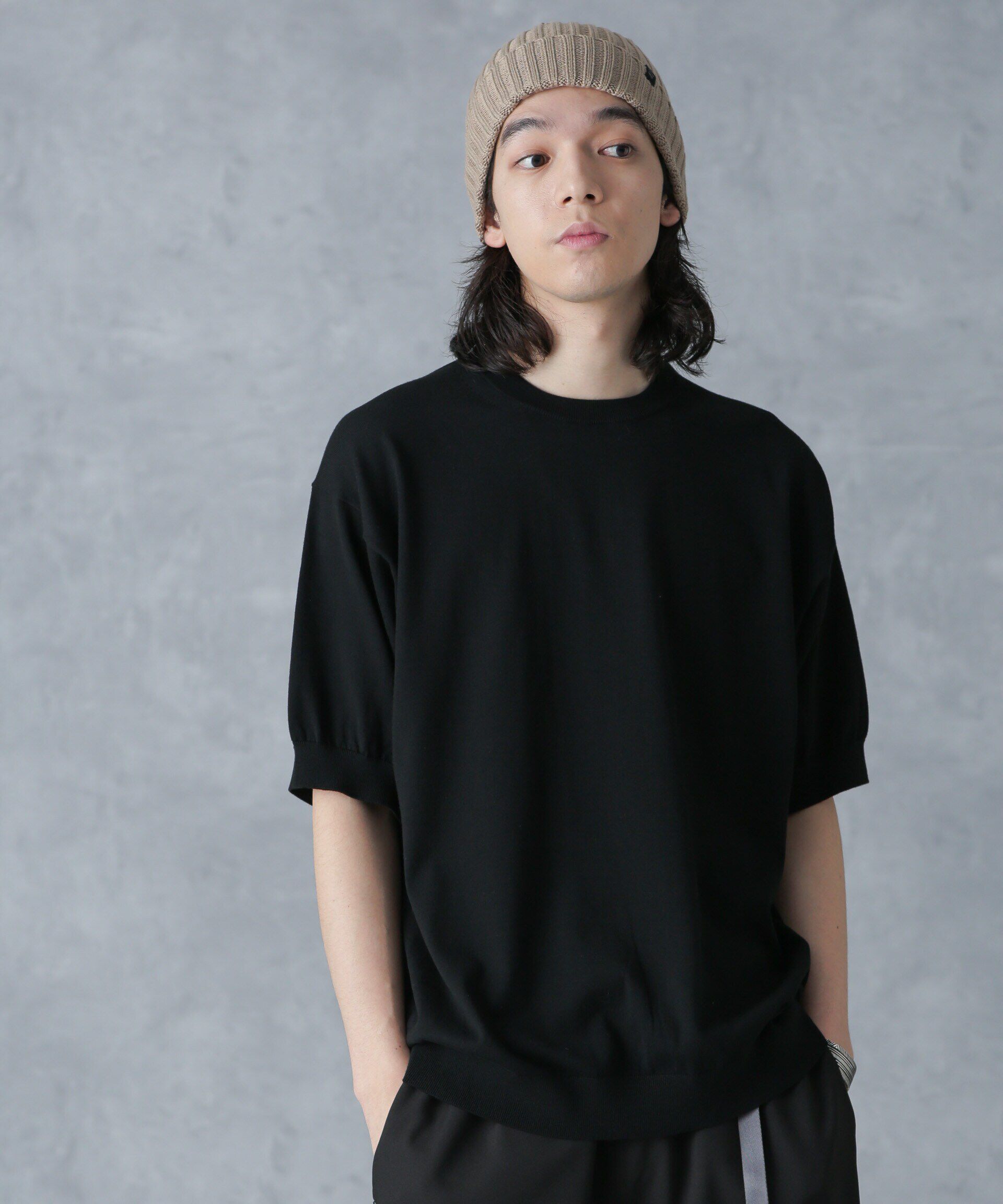 NANO universe「crepuscule/別注 S/S CREWNECK KNIT」|ニット・セーター|