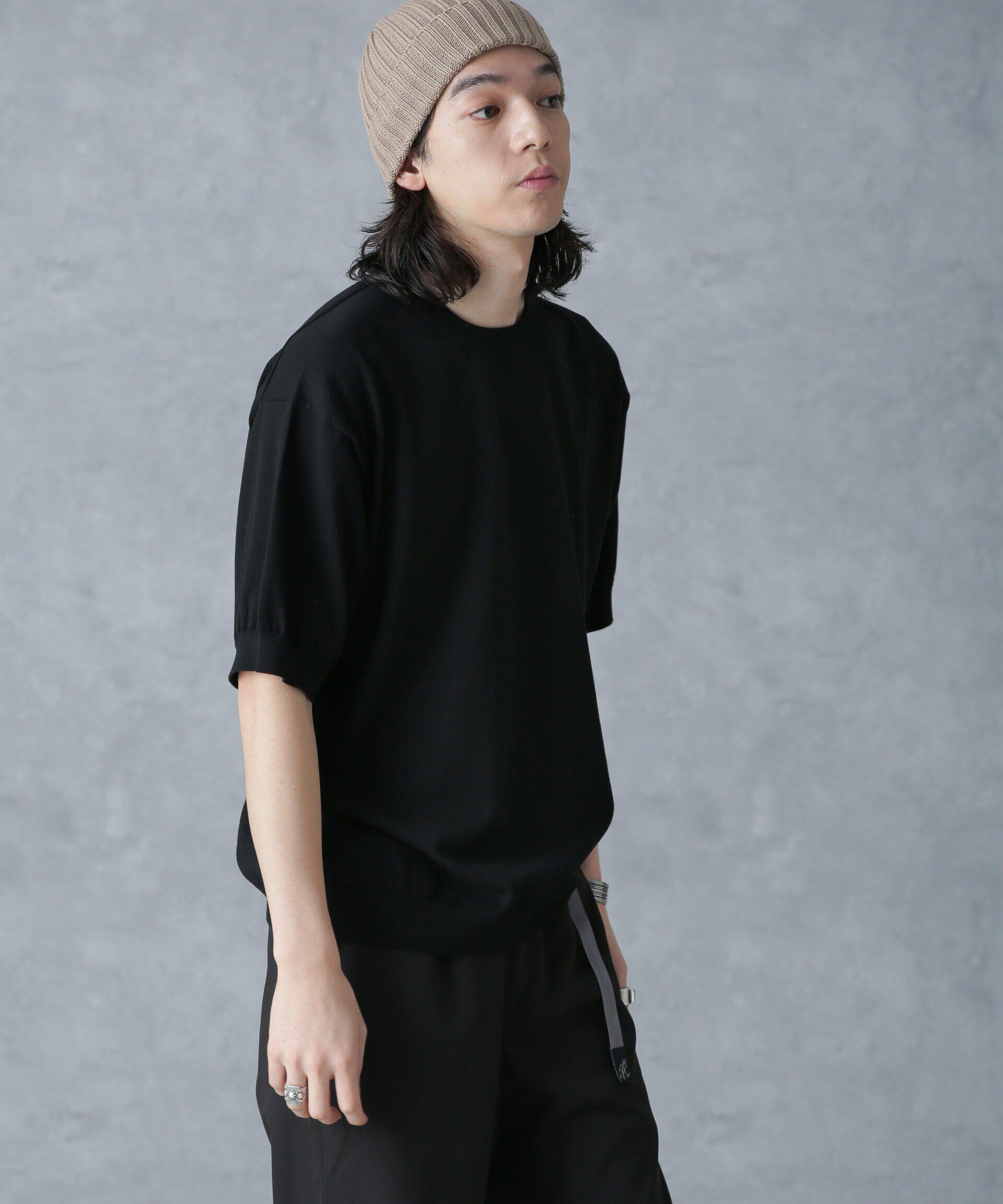 NANO universe「crepuscule/別注 S/S CREWNECK KNIT」|ニット・セーター|