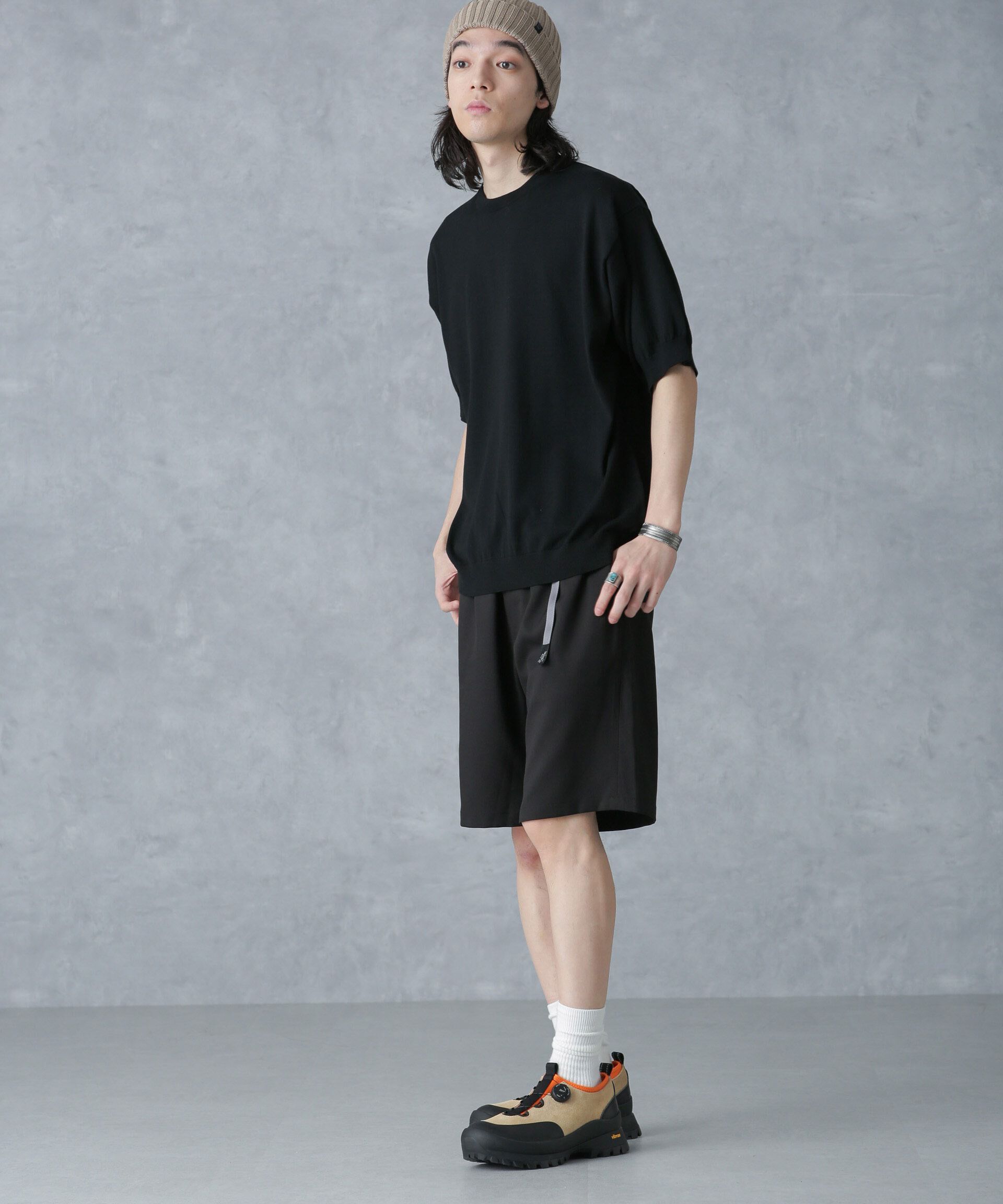 NANO universe「crepuscule/別注 S/S CREWNECK KNIT」|ニット・セーター|