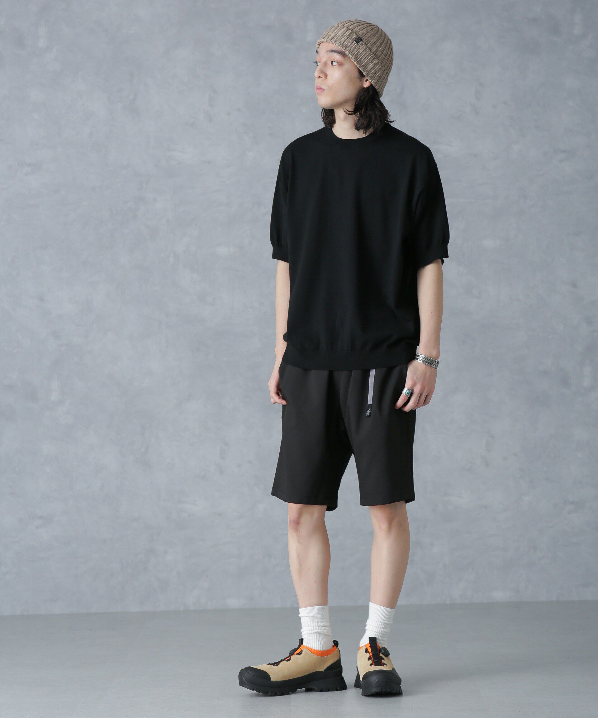 NANO universe「crepuscule/別注 S/S CREWNECK KNIT」|ニット・セーター|