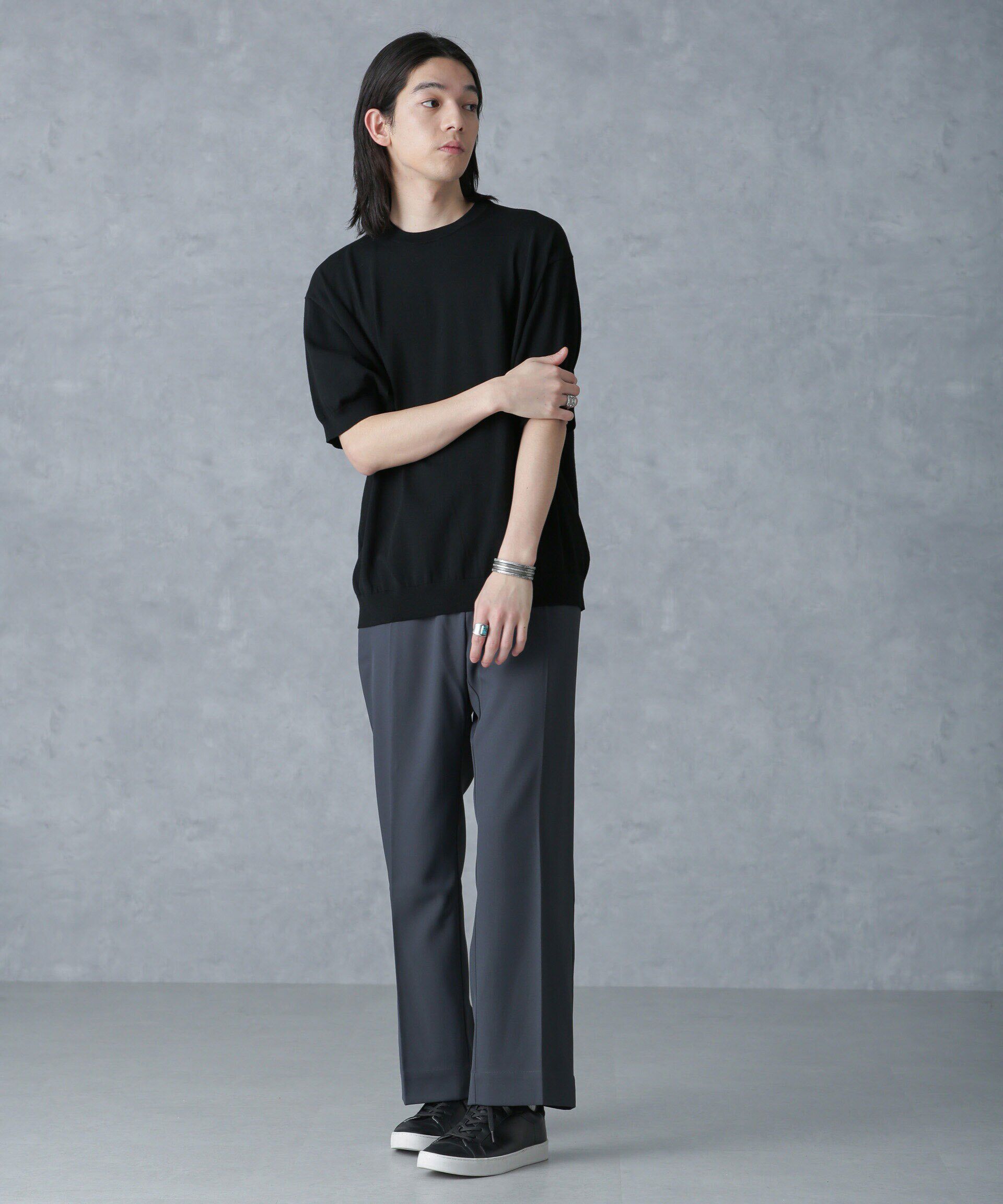 NANO universe「crepuscule/別注 S/S CREWNECK KNIT」|ニット・セーター|