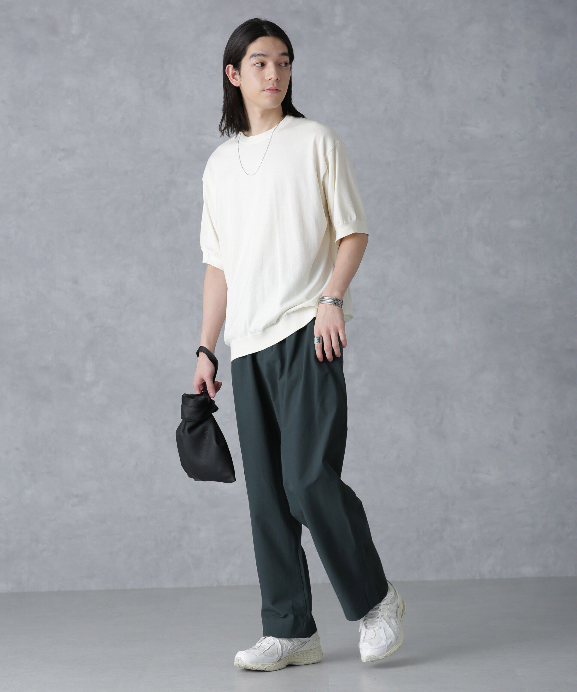 NANO universe「crepuscule/別注 S/S CREWNECK KNIT」|ニット・セーター|