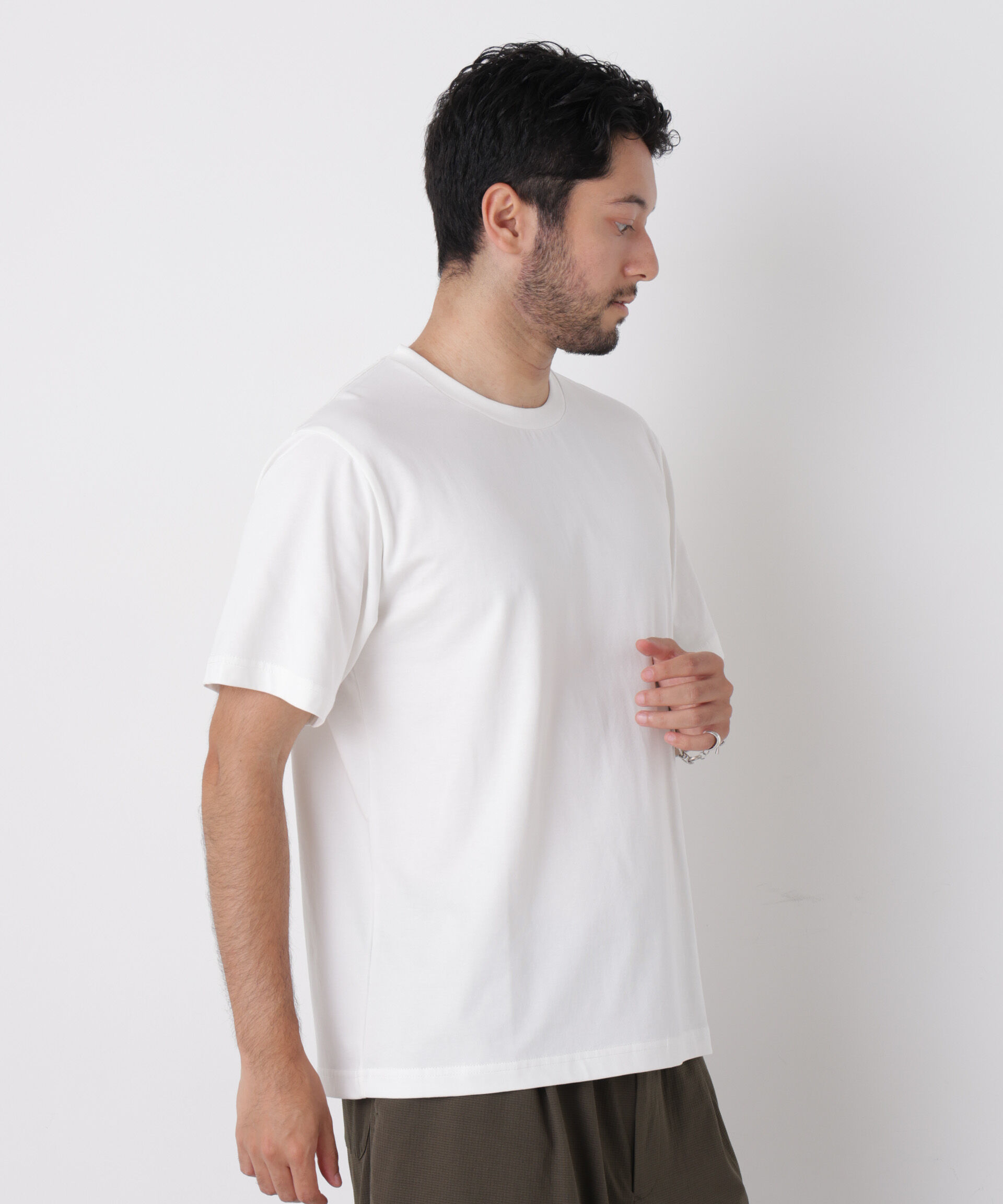 NANO universe「USA&times;COOLMAX(R) Tシャツ 半袖」|Tシャツ・カットソー|