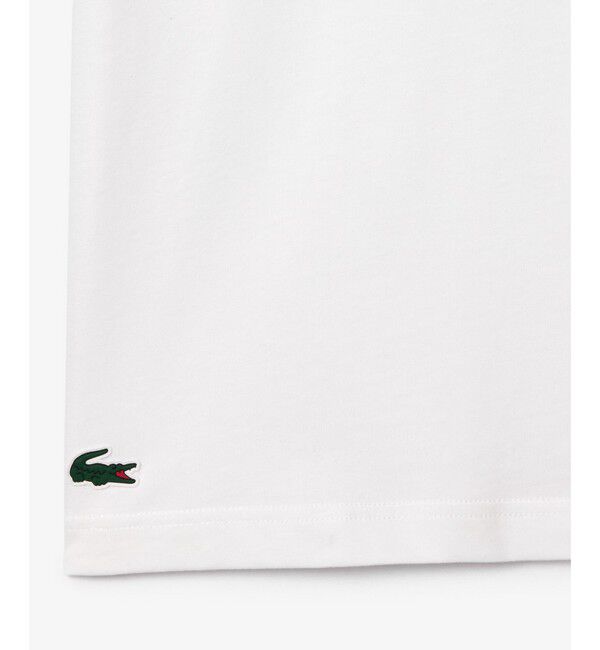 LACOSTE「ネーム＆ワニロゴグラフィックドライTシャツ」|Tシャツ・カットソー|
