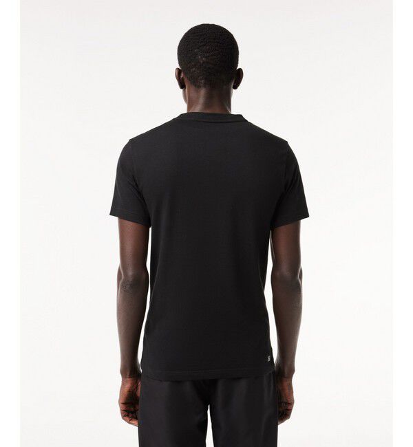 LACOSTE「ネーム＆ワニロゴグラフィックドライTシャツ」|Tシャツ・カットソー|