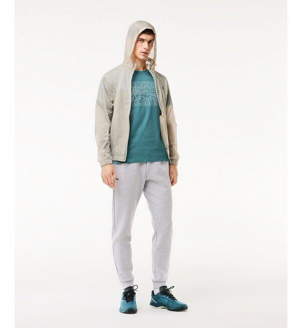 LACOSTE「ネーム＆ワニロゴグラフィックドライTシャツ」|Tシャツ・カットソー|