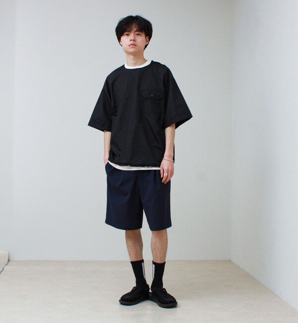 GLOSTER「【TAION / タイオン】ノンダウン ミリタリー ハーフスリーブカットソー」|Tシャツ・カットソー|