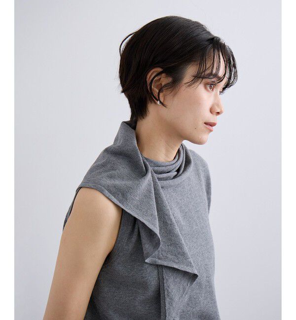 SALON adam et rope'「【WEB限定】ストール付きマルチWAYノースリニット」|ニット・セーター|